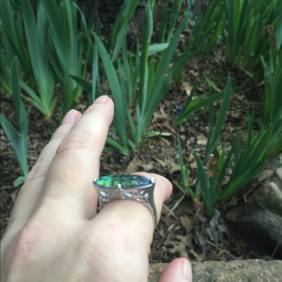Sterling silver mystic topaz ring - Picture 2 of 6